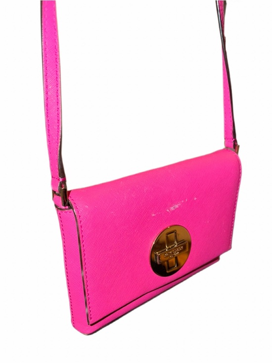 kate spade Handbags - Kate Spade Hot Pink Mini Crossbody bag with flawless long strap - one flaw🩷